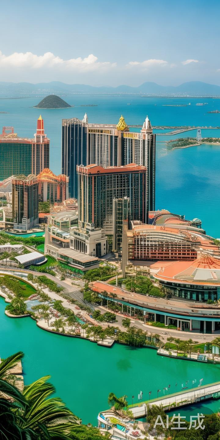 二、氹仔岛区域：作为澳门的休闲娱乐新宠，氹仔岛是众