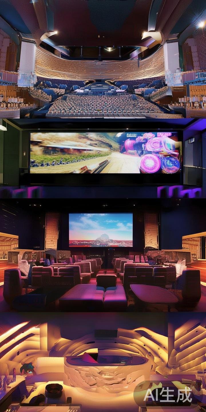 此外，该度假区还设有豪华的影院，配备高清技术和宽敞